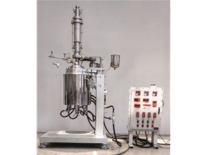 25L防爆不銹鋼油浴電加熱電動升降反應(yīng)釜已完工發(fā)往廣州