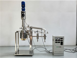 3L高溫不銹鋼手動升降減壓蒸餾反應(yīng)釜已完工發(fā)往四川