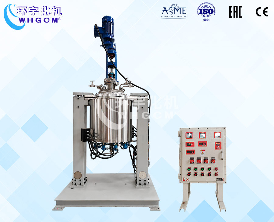 100L不銹鋼防爆機(jī)械密封電動(dòng)升降反應(yīng)釜